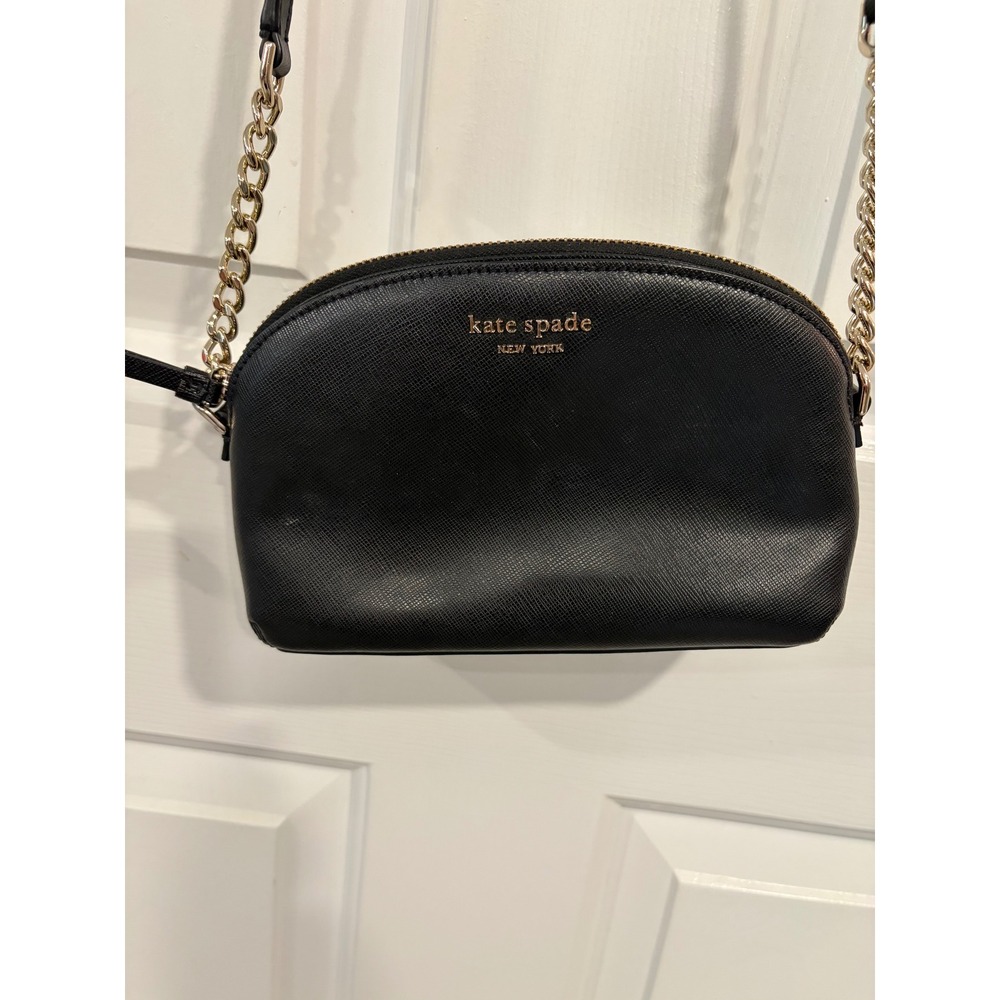 Kate Spade NY Black Cameron Street Hilli Leather Crossbody Bag EUC